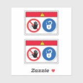 危険/機器が自動的にラベル付けを開始 シール (シート)