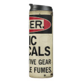 危険：毒性化学物質、保護ギア タンブラー (回転右)