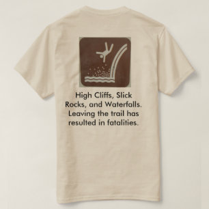 危険: 滝は殺すことができます! Tシャツ