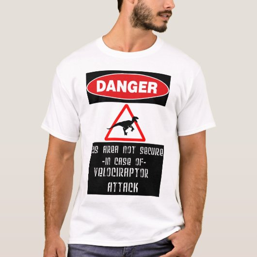 危険: 猛禽 Tシャツ (正面)