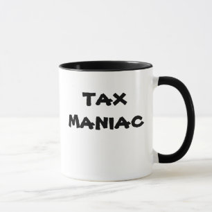 危険!。 税の狂人-税務顧問のニックネーム マグカップ