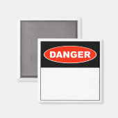 危険(空白の) – 磁石 (正面/裏面)