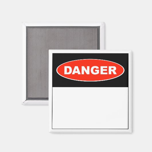 危険(空白の) – 磁石 (正面/裏面)