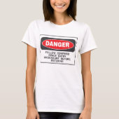 危険 立入禁止区域進入警告 Tシャツ (正面)