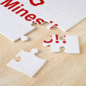 危険!!鉱山!!☠カンボジア・クメールのサイン☠ ジグソーパズル (側面)