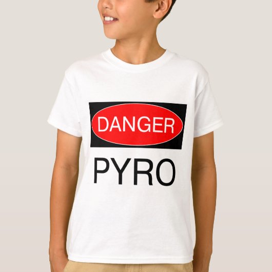 危険 – Pyro おもしろい Pyrotechnician T-Shirt Mugバッグ Tシャツ (正面)