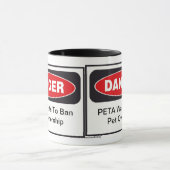 危険PETAマグ マグカップ (中央)