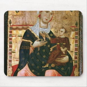 即位させたマドンナおよび子供、c.1260 マウスパッド