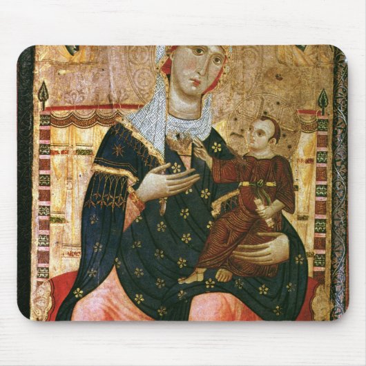 即位させたマドンナおよび子供、c.1260 マウスパッド (正面)