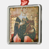 即位させたマドンナおよび子供、c.1260 メタルオーナメント (左)