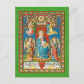 即位したマドンナと天使の子 ポストカード (正面)