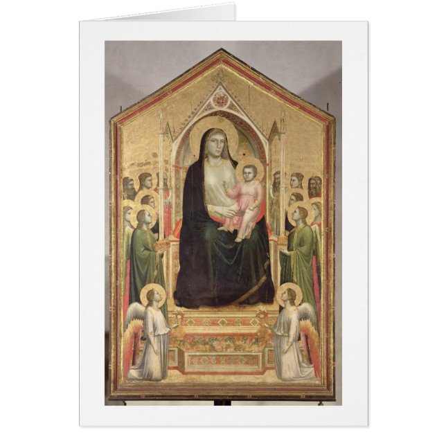 即位するマドンナおよび子供c.1300-03 (前restor (正面)