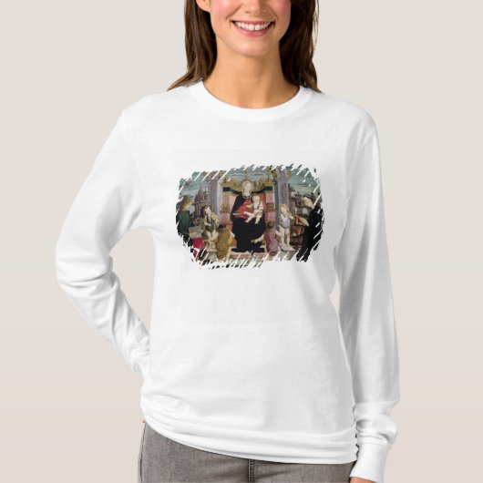 即位するヴァージンおよび子供 Tシャツ (正面)