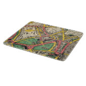 即位のルートの地図、ロンドン、イギリス カッティングボード (角)