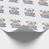 即位の女王-無光沢の包装紙 ラッピングペーパー (角)