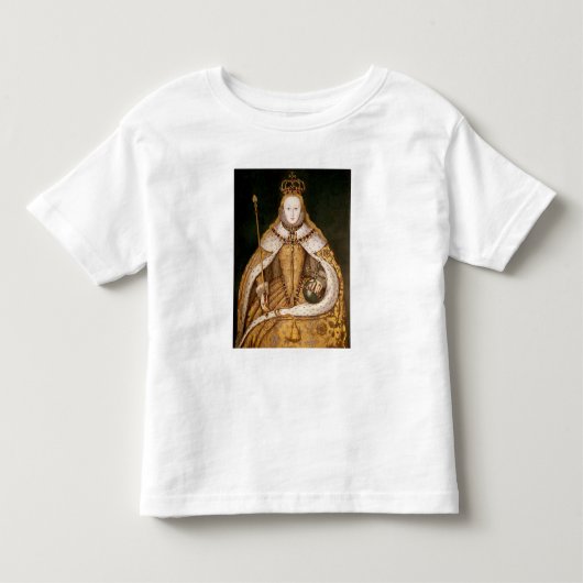 即位ローブのエリザベス女王一世 トドラーTシャツ (正面)