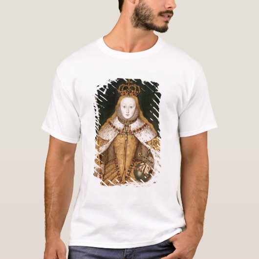 即位ローブのエリザベス女王一世 Tシャツ (正面)
