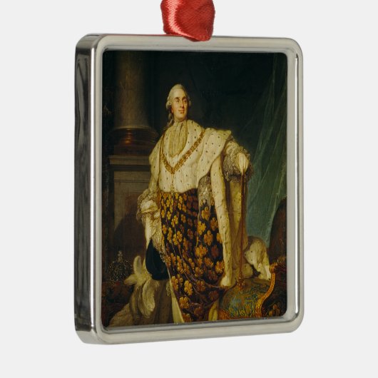 即位ローブのフランスのルイXVI王 メタルオーナメント (右)