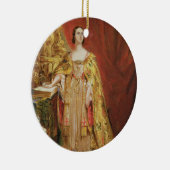 即位Oを取るビクトリア(1819-1901年)女王 セラミックオーナメント (右)
