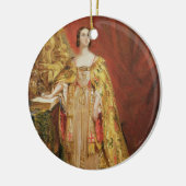 即位Oを取るビクトリア(1819-1901年)女王 セラミックオーナメント (左)