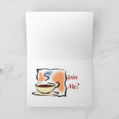 即刻のお母さんはちょうどコーヒー加えます(および少し砂糖を) カード (内部)