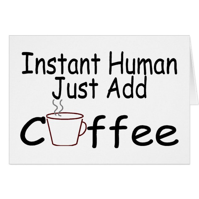 即刻の人間はちょうどコーヒーを加えます (正面横)