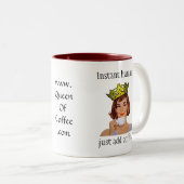 即刻の人間-ちょうどコーヒーを加えて下さい ツートーンマグカップ (正面右)