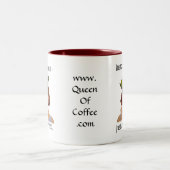 即刻の人間-ちょうどコーヒーを加えて下さい ツートーンマグカップ (中央)