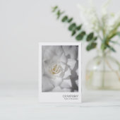 即刻の写真088 -白いツバキ 名刺 (スタンド正面)