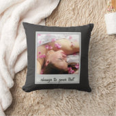 即刻の写真- photoframe -黒の… クッション (ブランケット)