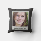 即刻の写真- photoframe -黒の… クッション (裏面)