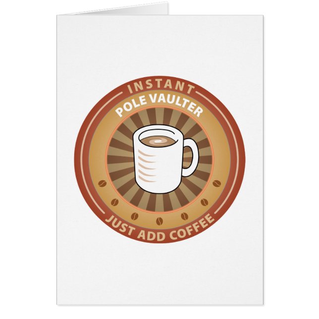 即刻の棒高跳びの選手 (正面)