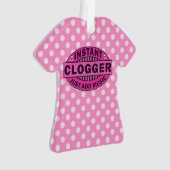 即刻のCloggerはちょうど音楽ピンクを加えます オーナメント (正面)