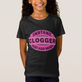 即刻のCloggerはちょうど音楽ピンクを加えます Tシャツ