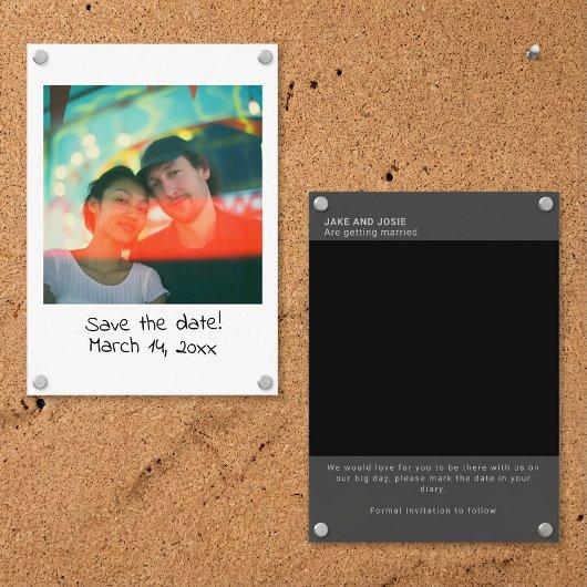 即刻写真結婚式は日付の挿入を保存 名刺