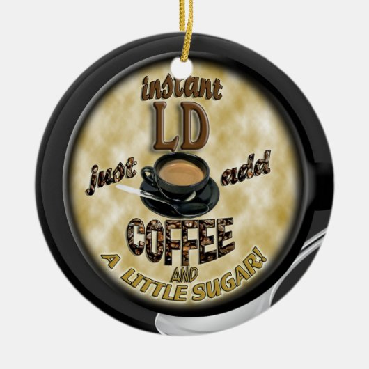 即刻LD -認可された栄養士のオーナメントのクリスマス セラミックオーナメント (正面)