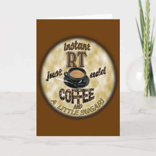 即刻RTの放射線学TECHのX線-コーヒーを加えて下さい カード (正面)