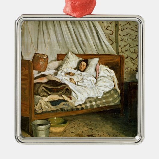 即席に作られた救急車 メタルオーナメント (正面)