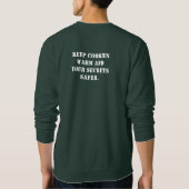 即席サンタ！単にあなたの顔を追加。 スウェットシャツ (裏面)