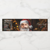 即席サンタ!単にあなたの顔を追加。 ペットボトルラベル (シングルラベル)