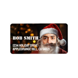 即席サンタ!単にあなたの顔を追加。 ラベル
