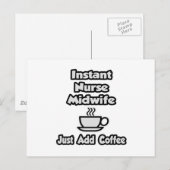 即席ナース助産師…コーヒーの追加のみ ポストカード (正面/裏面)