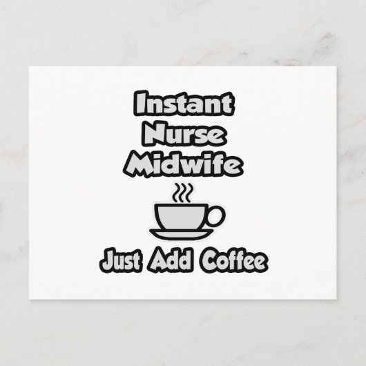 即席ナース助産師…コーヒーの追加のみ ポストカード (正面)