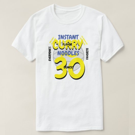 即席麺30 Tシャツ (デザイン正面)