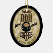 即席RDH付加コーヒークリスマス装飾歯科 セラミックオーナメント (右)