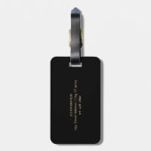 即座に編集可能なQRコードテンプレート | フェイク金ゴールド ラゲッジタグ (裏面縦)