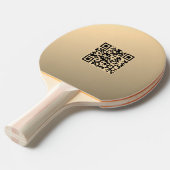 即座に編集可能なQRコードテンプレート | フェイク金ゴールド 卓球ラケット (正面アングル)