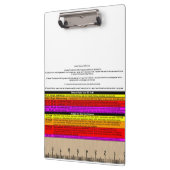 即時参考及び定規が付いているSKYWARNのクリップボード クリップボード (左)