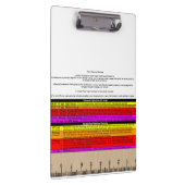 即時参考及び定規が付いているSKYWARNのクリップボード クリップボード (右)