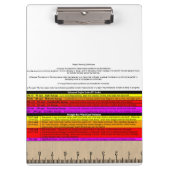 即時参考及び定規が付いているSKYWARNのクリップボード クリップボード (正面)